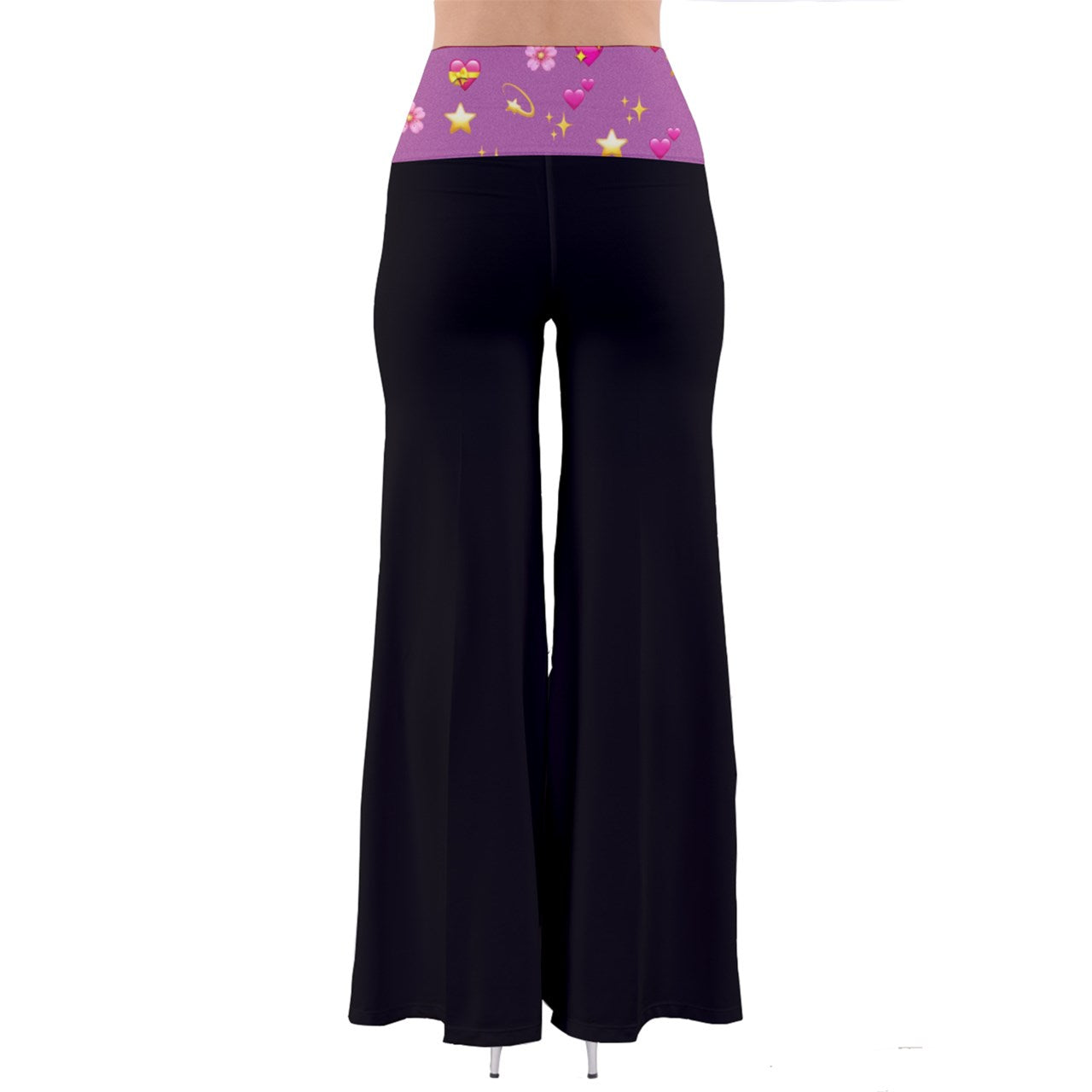 Sweet Emoji Foldover Yoga Pants