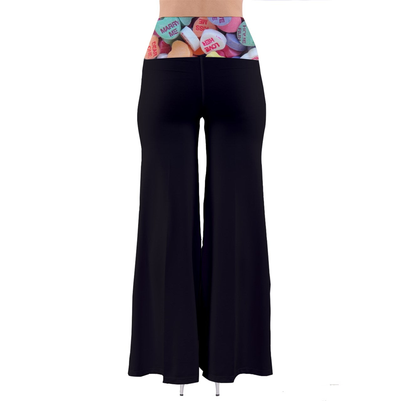 Conversation Hearts Foldover Yoga Pants