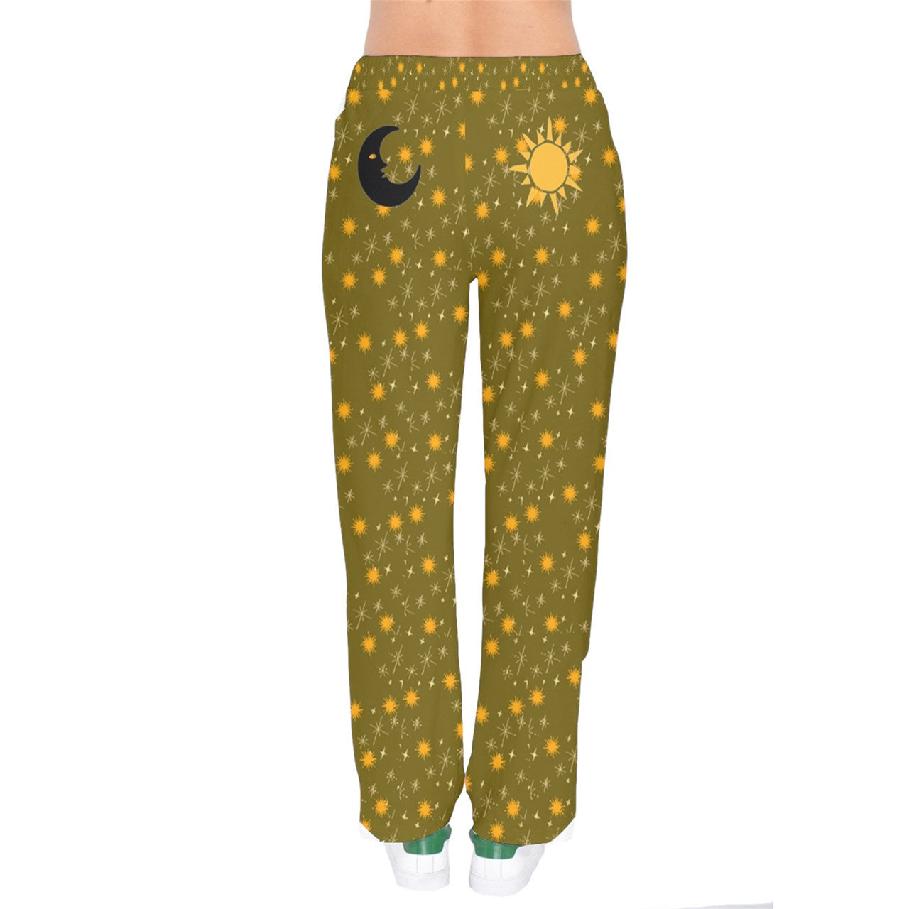 Green Whimsy Velvet Tracksuit Pants