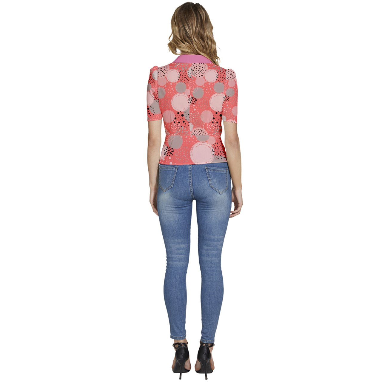 Miami Puffed Short Sleeve Button Up Jacket