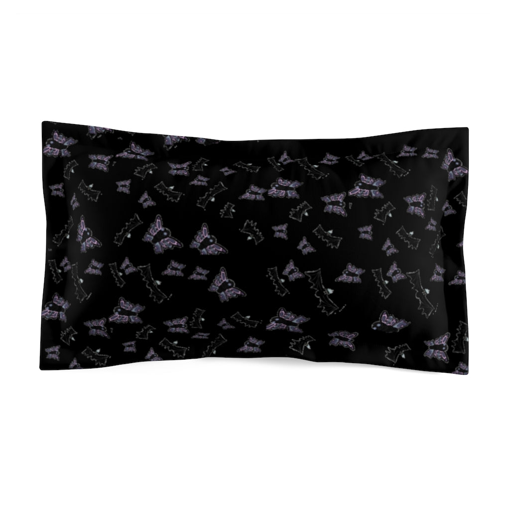 butterflies and bats Microfiber Pillow Sham