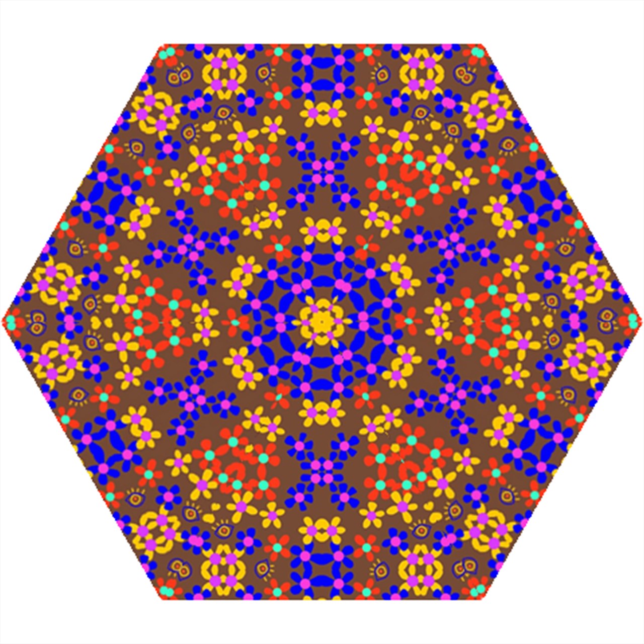 crayon flower Mini Folding Umbrella