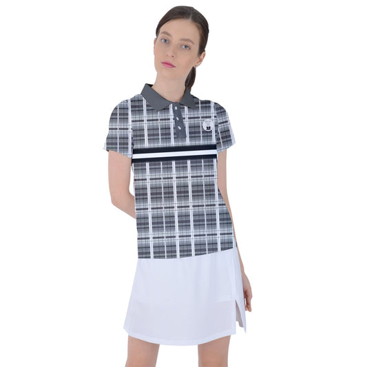 grey academia Striped Polo Women's Polo Tee