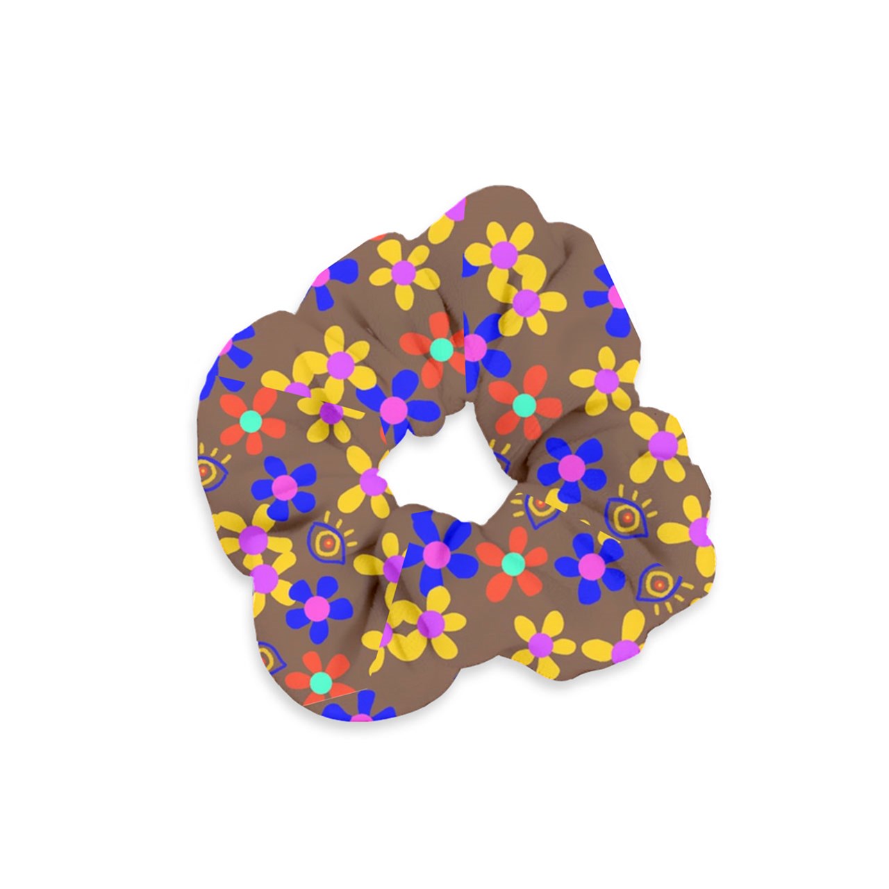 crayon flower Velvet Scrunchie