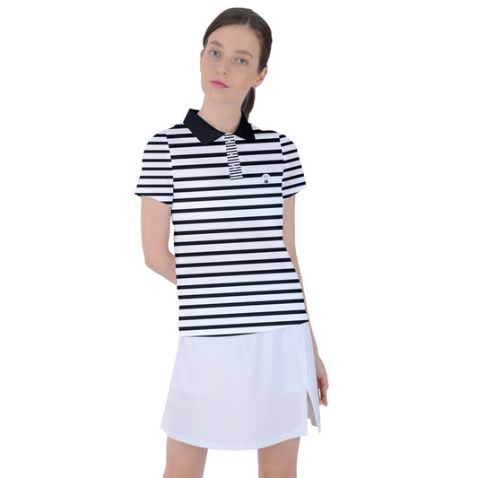 white stripes Polo Tee