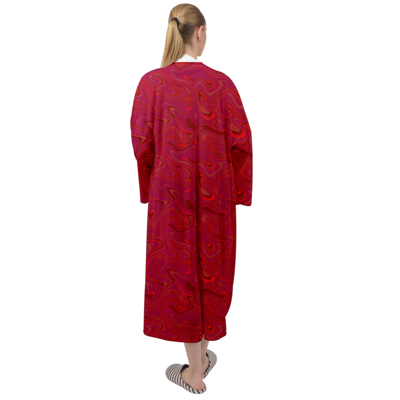 Mx. C's Velour White Collar Robe