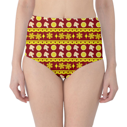 Magick Lemonade Stripes Classic High-Waist Bikini Briefs