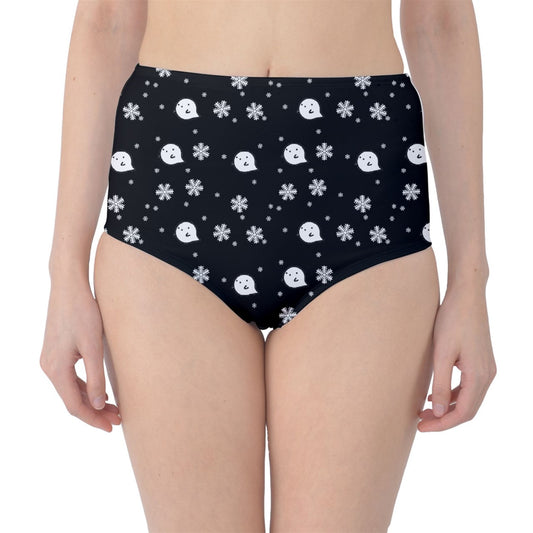 Spooky Snowflake Classic High-Waist Bikini Briefs