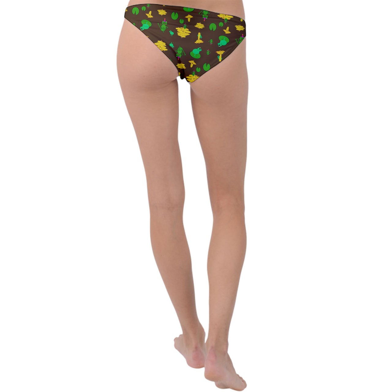 Mushroom Frog Ring Detail Bikini Bottom