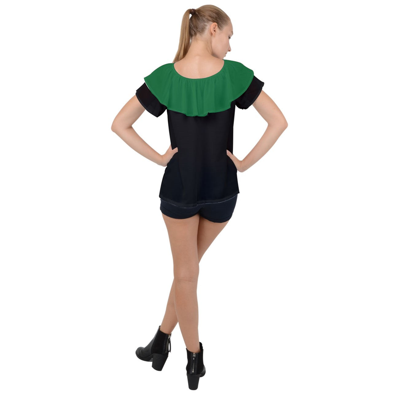 Ivy Collar Ruffle Chiffon Blouse