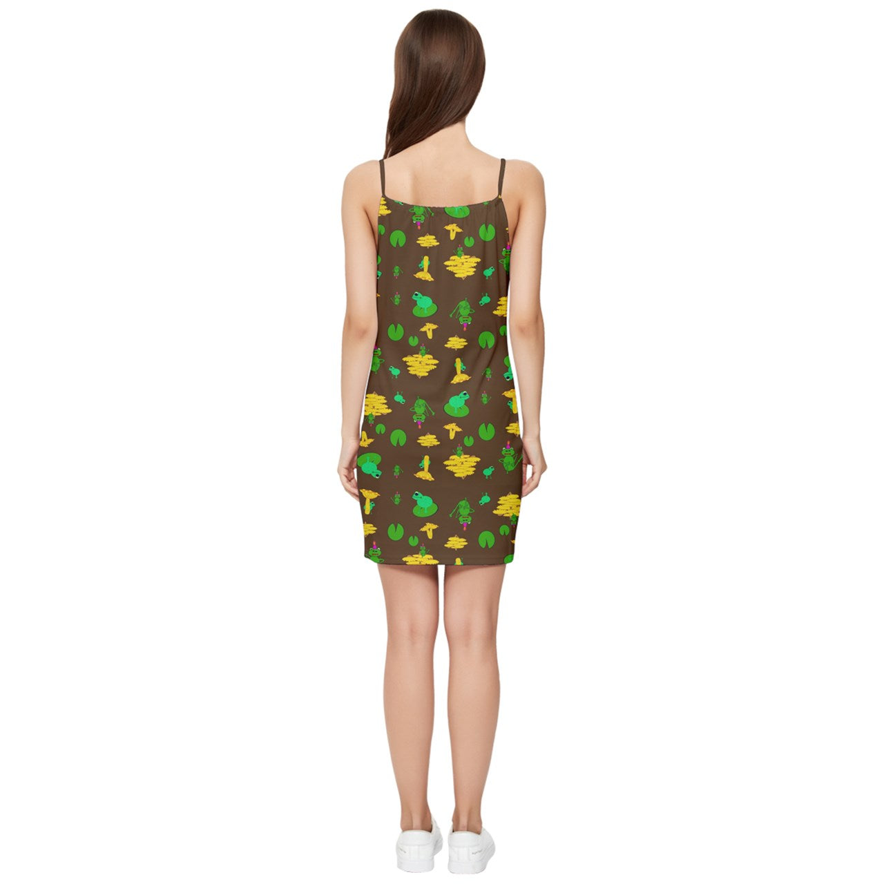 Mushroom Frog Summer Tie Front Dress