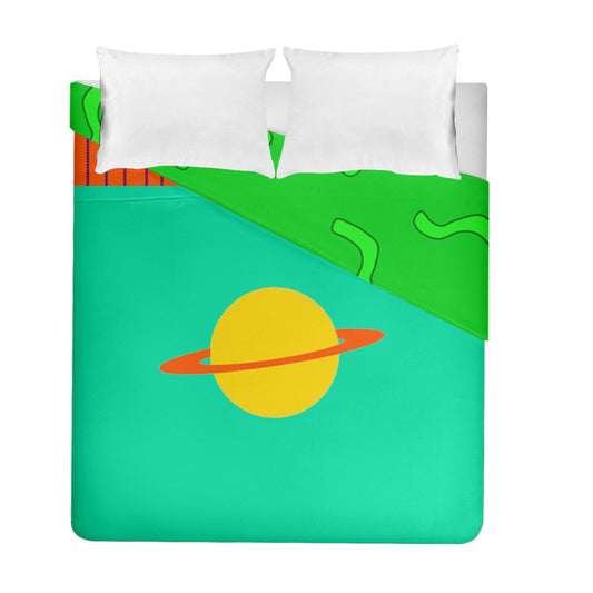 Charlie Fishe's Duvet Cover Double Side (Full/ Double Size)