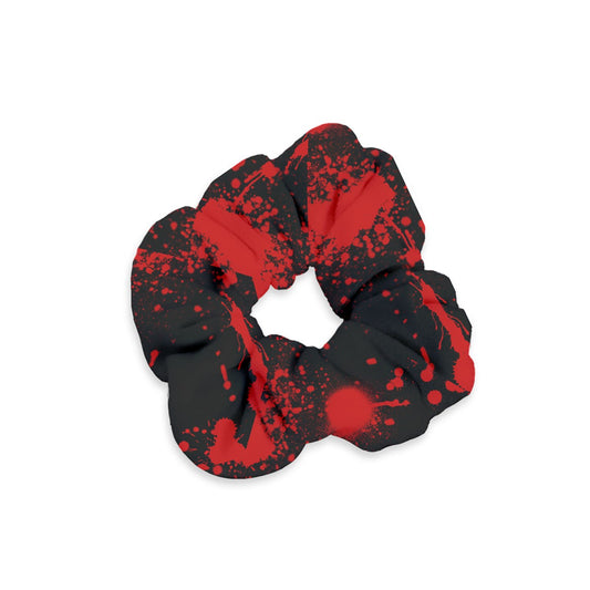 black blood spatter Velvet Scrunchie