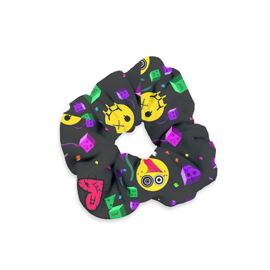 Smiley Balloons Velvet Scrunchie