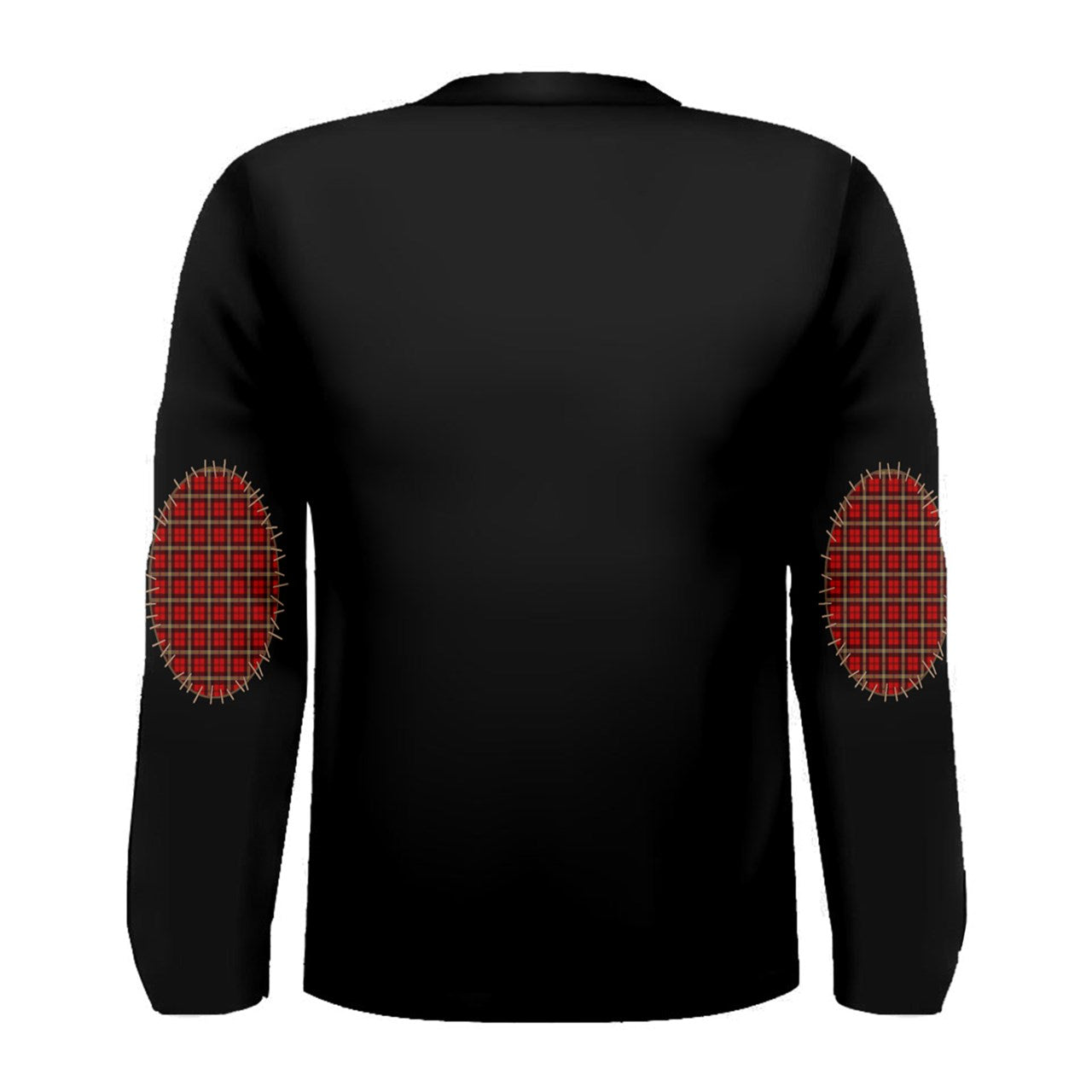 Black Elbow Patch Long Sleeve Tee