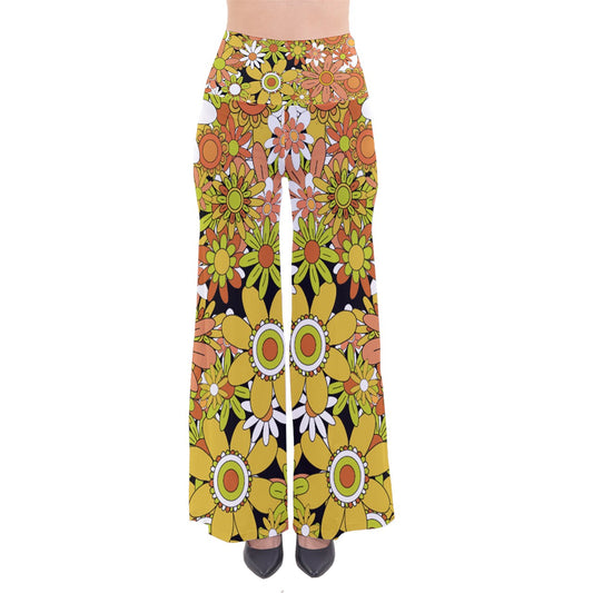 Classic Boho Flowers Vintage Palazzo Pants