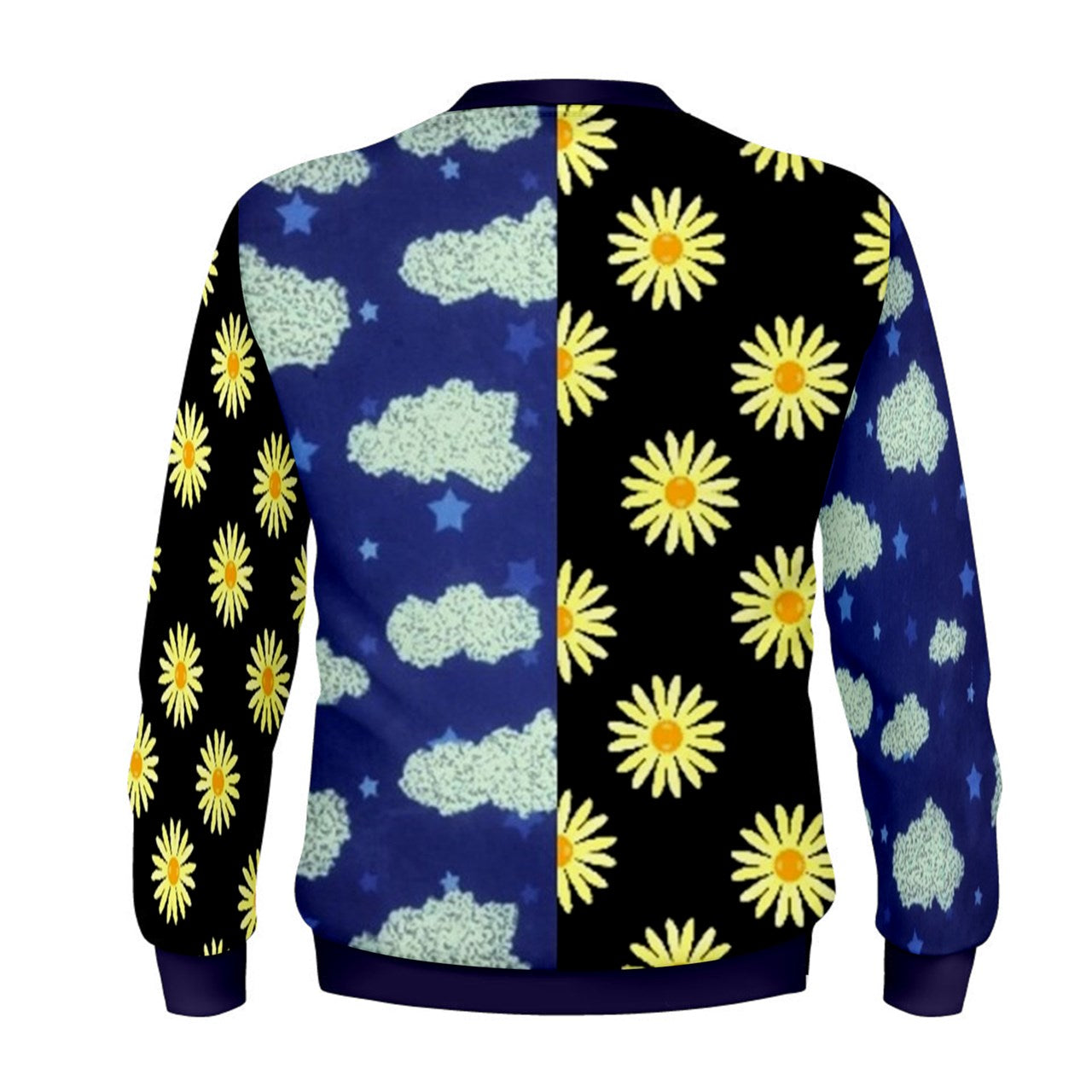 Twighlight Blue Pattern Block Sweatshirt