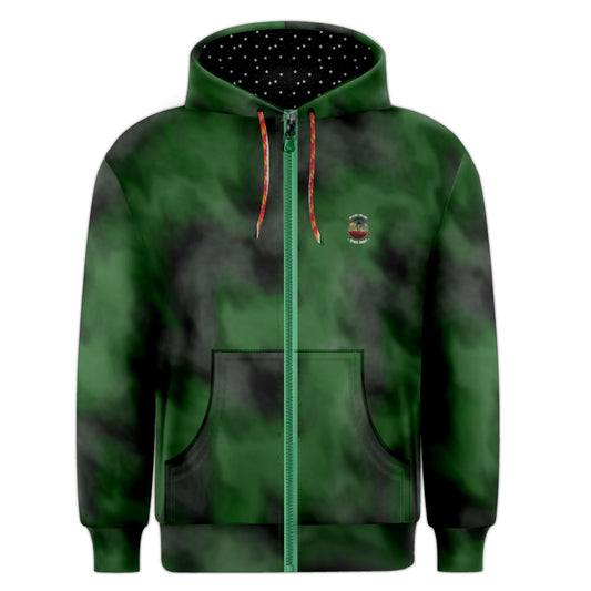 Swampfog Tie Dye Space Cadet Zipper Hoodie