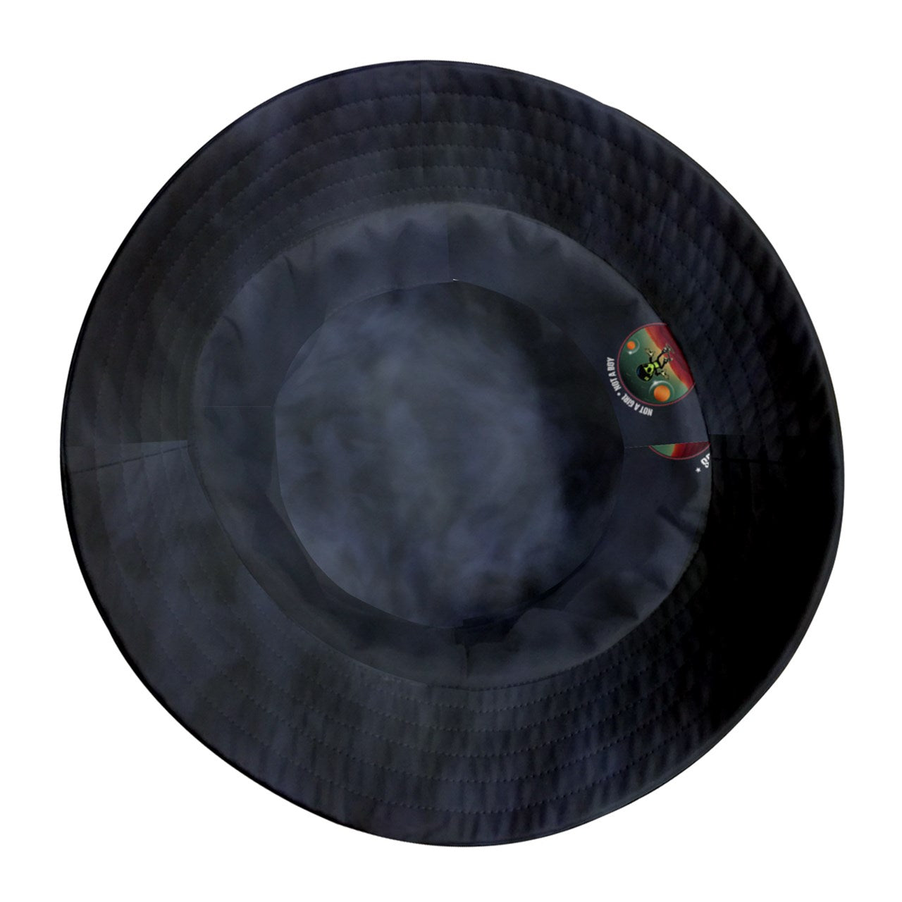 Smokey Blue Tie Dye Space Cadet - Clear Night Star - Reversible Bucket Hat