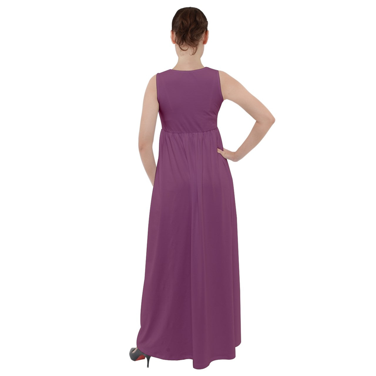 Pom Pom Parade Empire Waist Velour Maxi Underdress