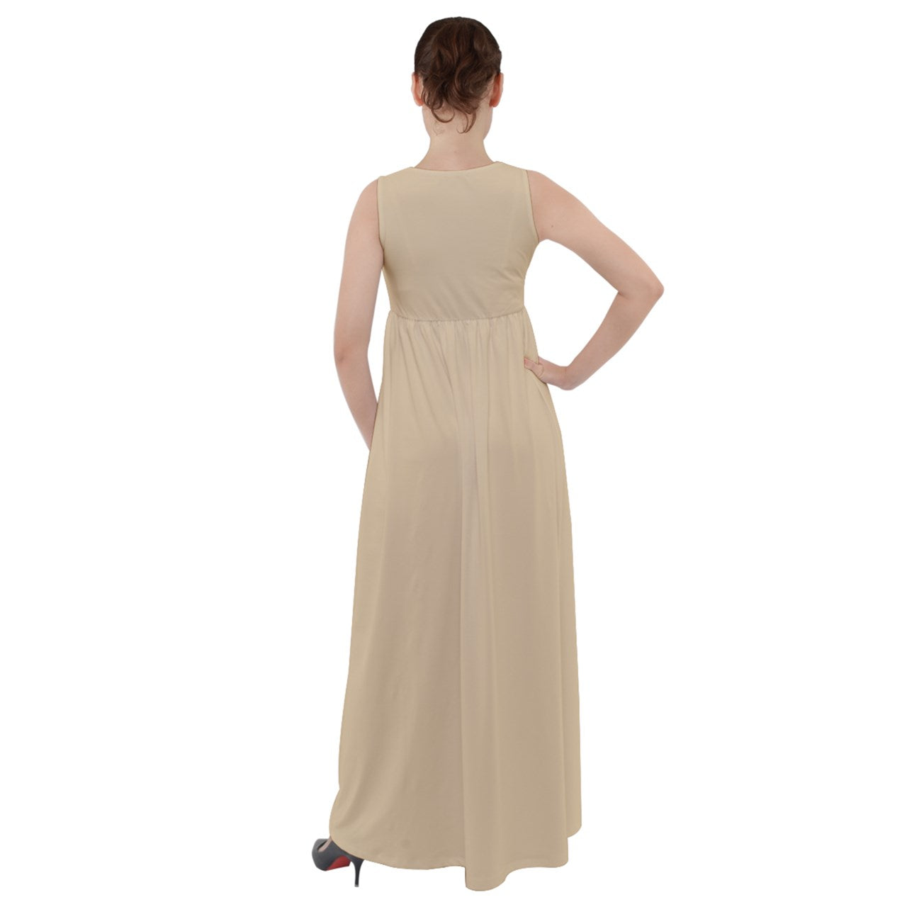 Paige Boy Empire Waist Velour Maxi Underdress