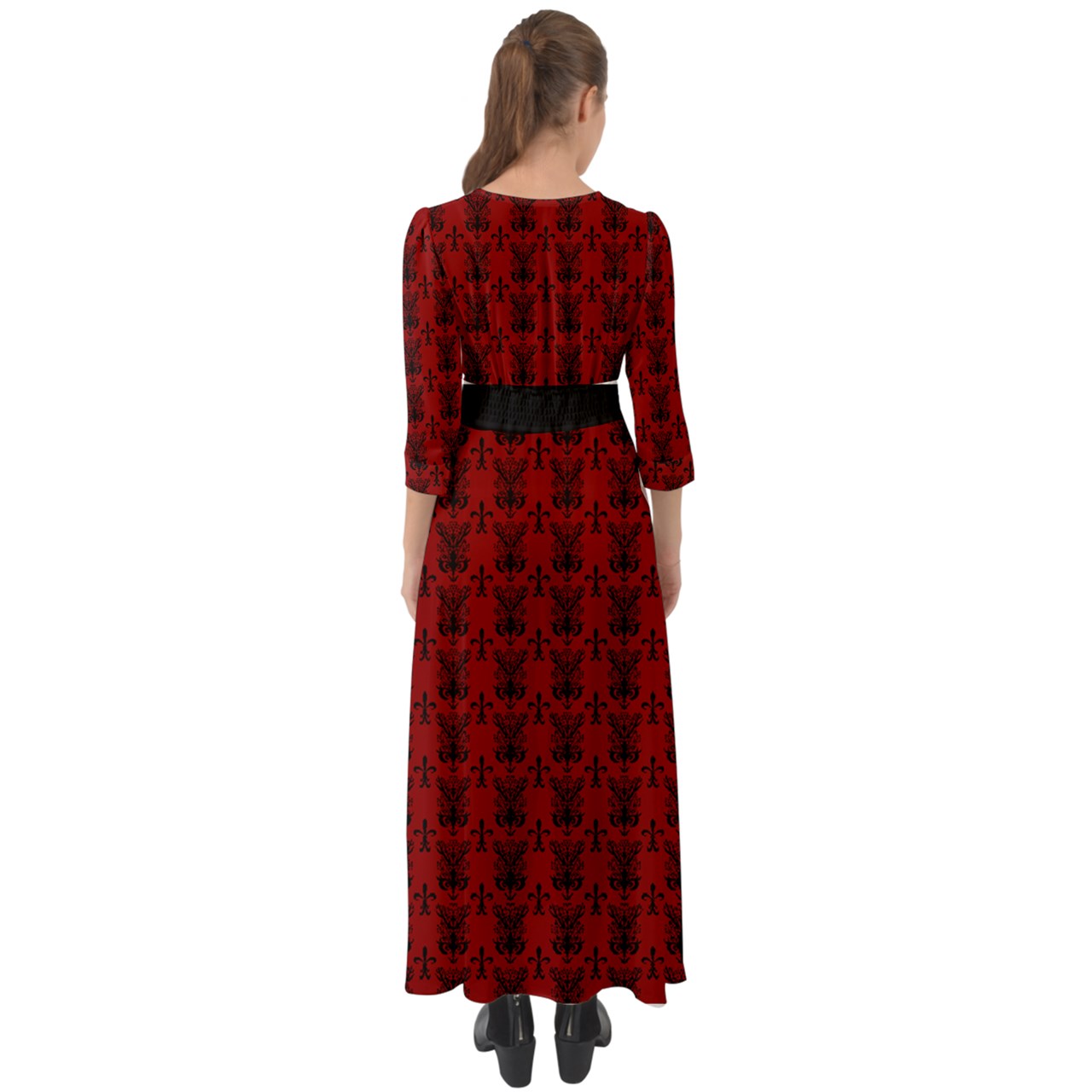Vampweed Belted Button Up Boho Maxi Dress