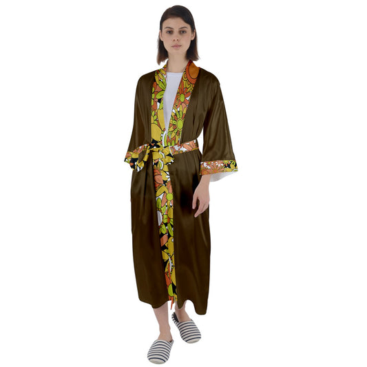 Shagweed Maxi Satin Robe