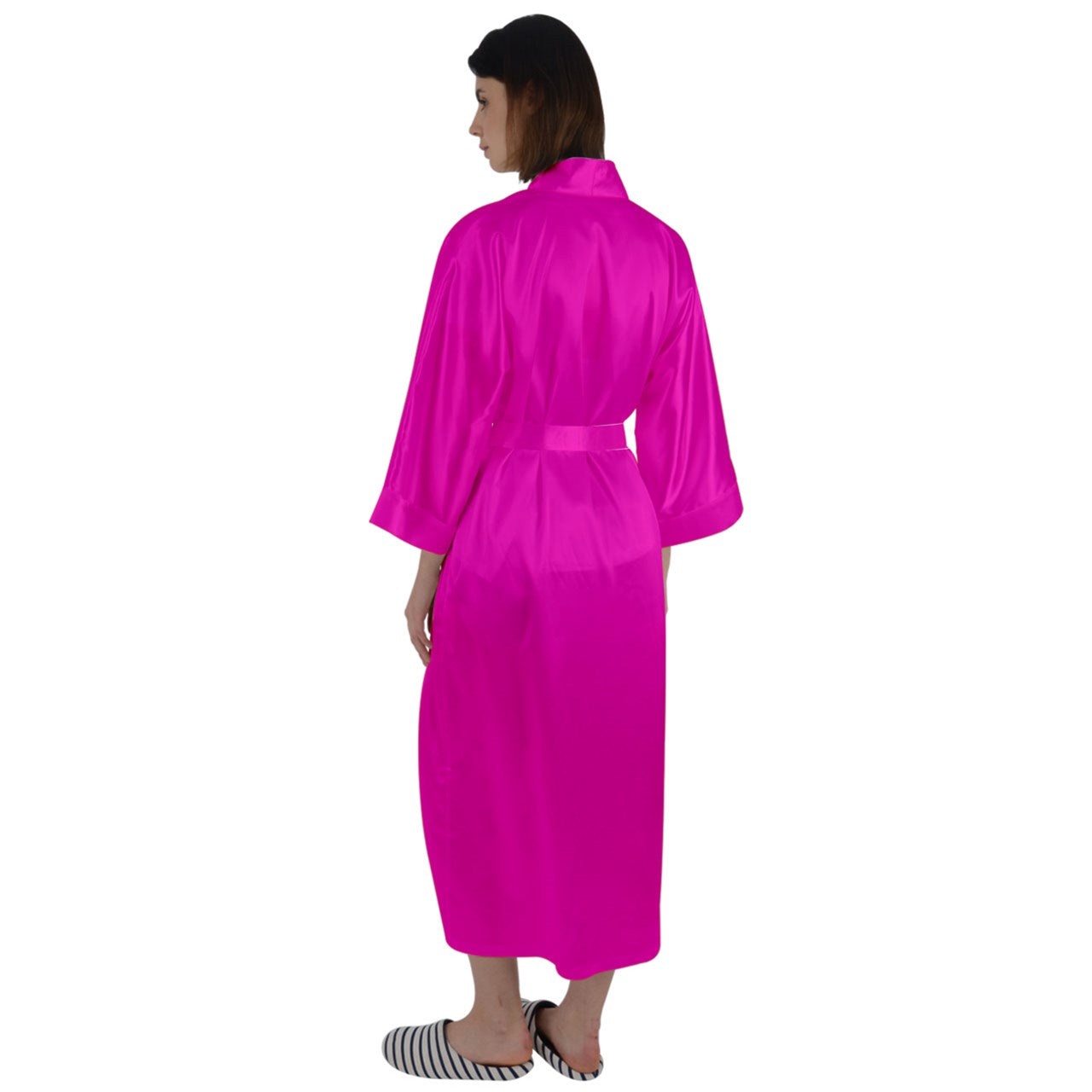 Sweater Pink Maxi Satin Robe