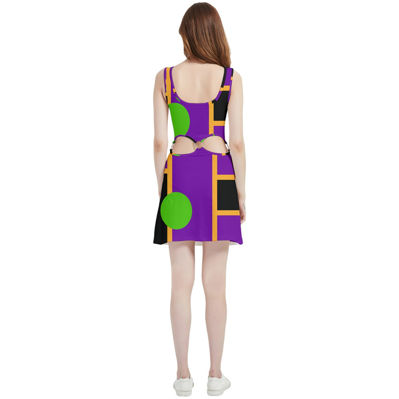 Hallow Eve Mod Bubble Velvet Cutout Dress