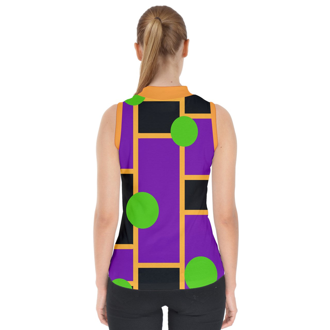 Hallow Eve Mod Bubble Mock Neck Shell Top