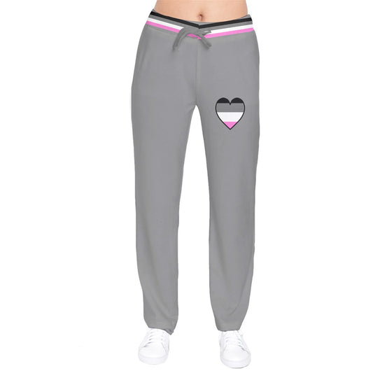 DL Gyno Flag Heart Velvet Sweat Pants