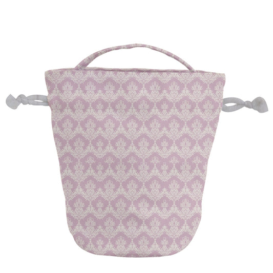 Blushing Beauty Drawstring Bucket Bag
