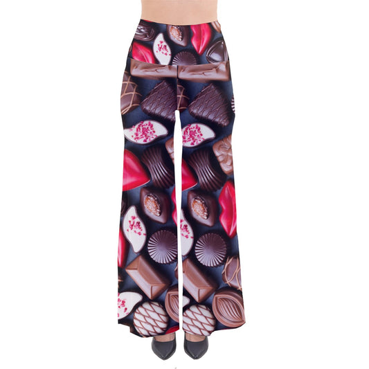 Chocolate Hearts So Vintage Palazzo Pants