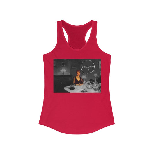 Wanna Get Food? Racerback Tank