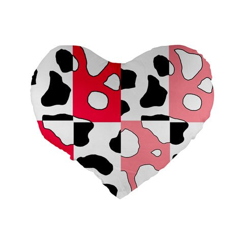cowboi pink 16" Premium Heart Shape Cushion