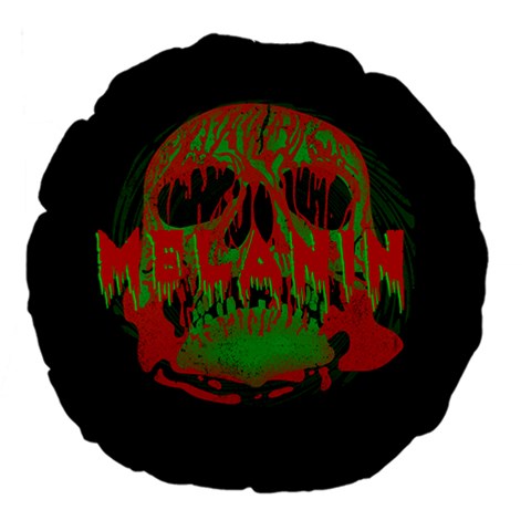 MELANIN Large 18" Premium Flano Round Cushion