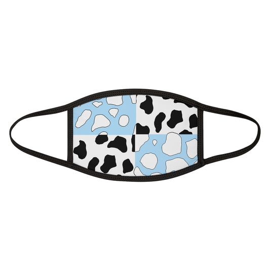 Softboi Blue Cowboi Mixed-Fabric Face Mask