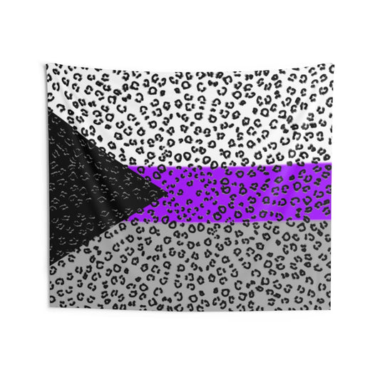 Demisexual Flag Cheetah Wall Tapestries