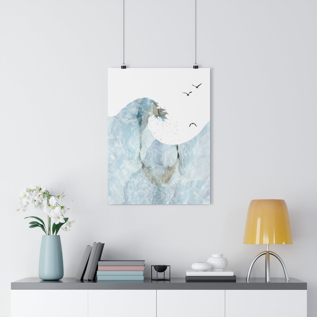 Blocked Wavve Giclée Art Print