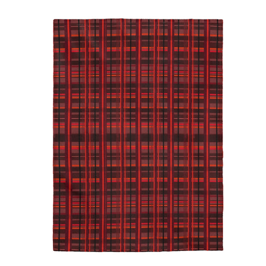red black plaid Velveteen Plush Blanket