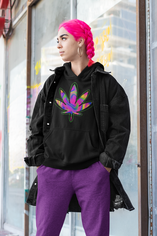 Pixel Peace Leaf Core Hoodie