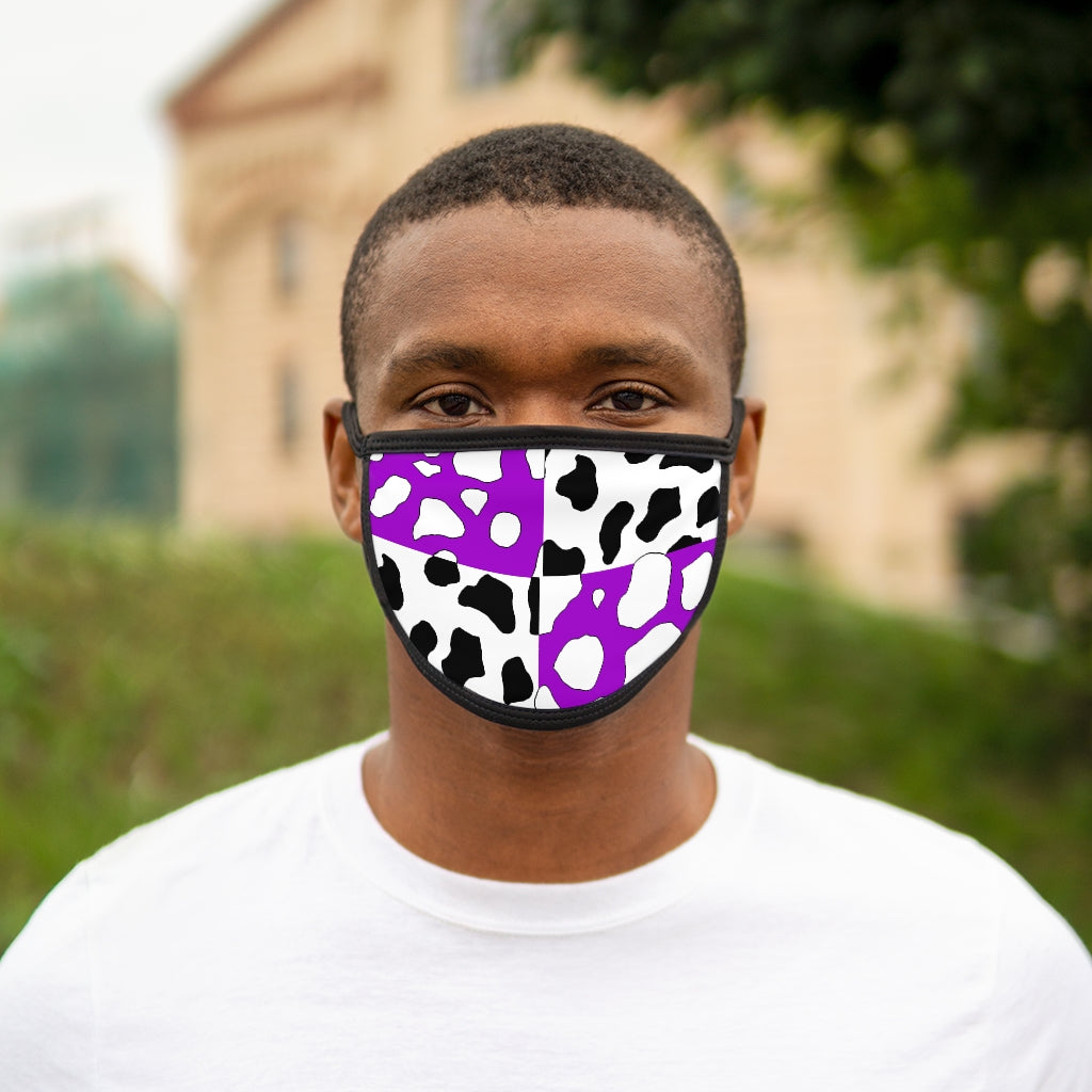 e-boy Purple Cowboi Mixed-Fabric Face Mask