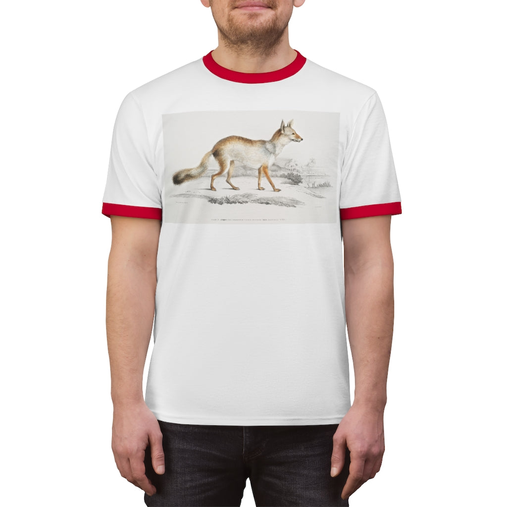 fox zoology Unisex Ringer Tee