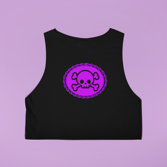 Angsty Dream Babe's Graphic Crop Top