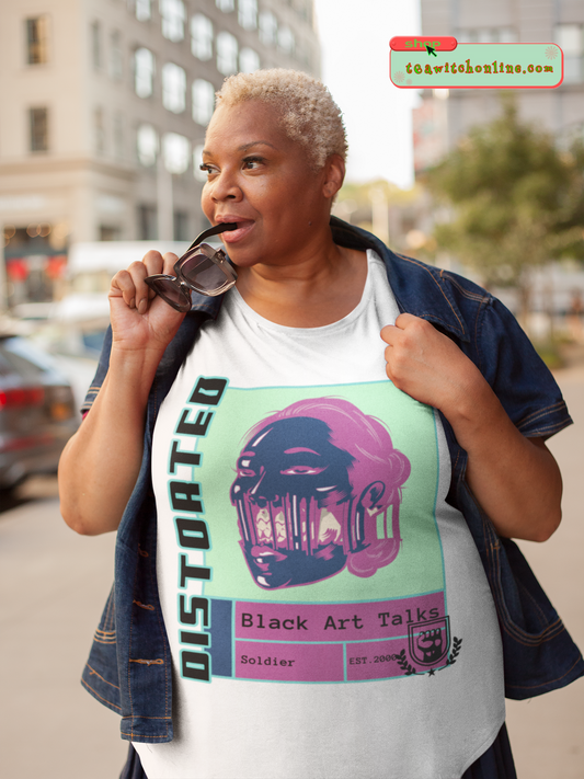 Black Art Talks (Distorted) Cotton Tee