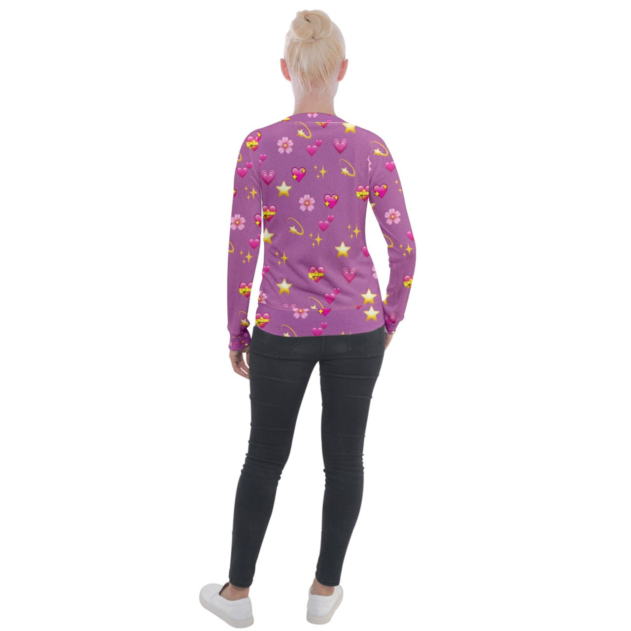 Sweet Emoji Velvet Tracksuit Jacket