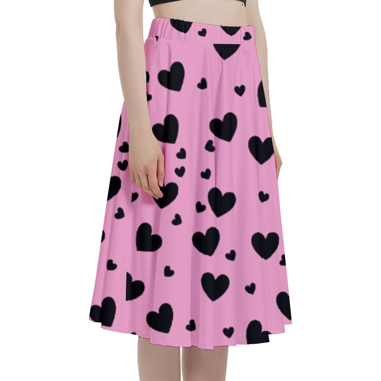 Love Bomb Baby Midi Skirt With Pocket