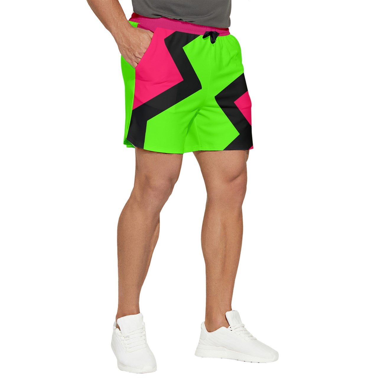 Lightning Block dark Runner Shorts