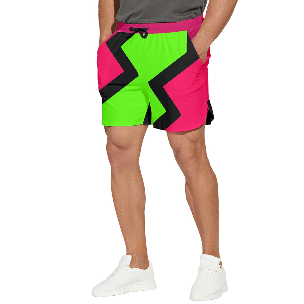 Lightning Block dark Runner Shorts