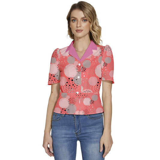 Miami Puffed Short Sleeve Button Up Jacket